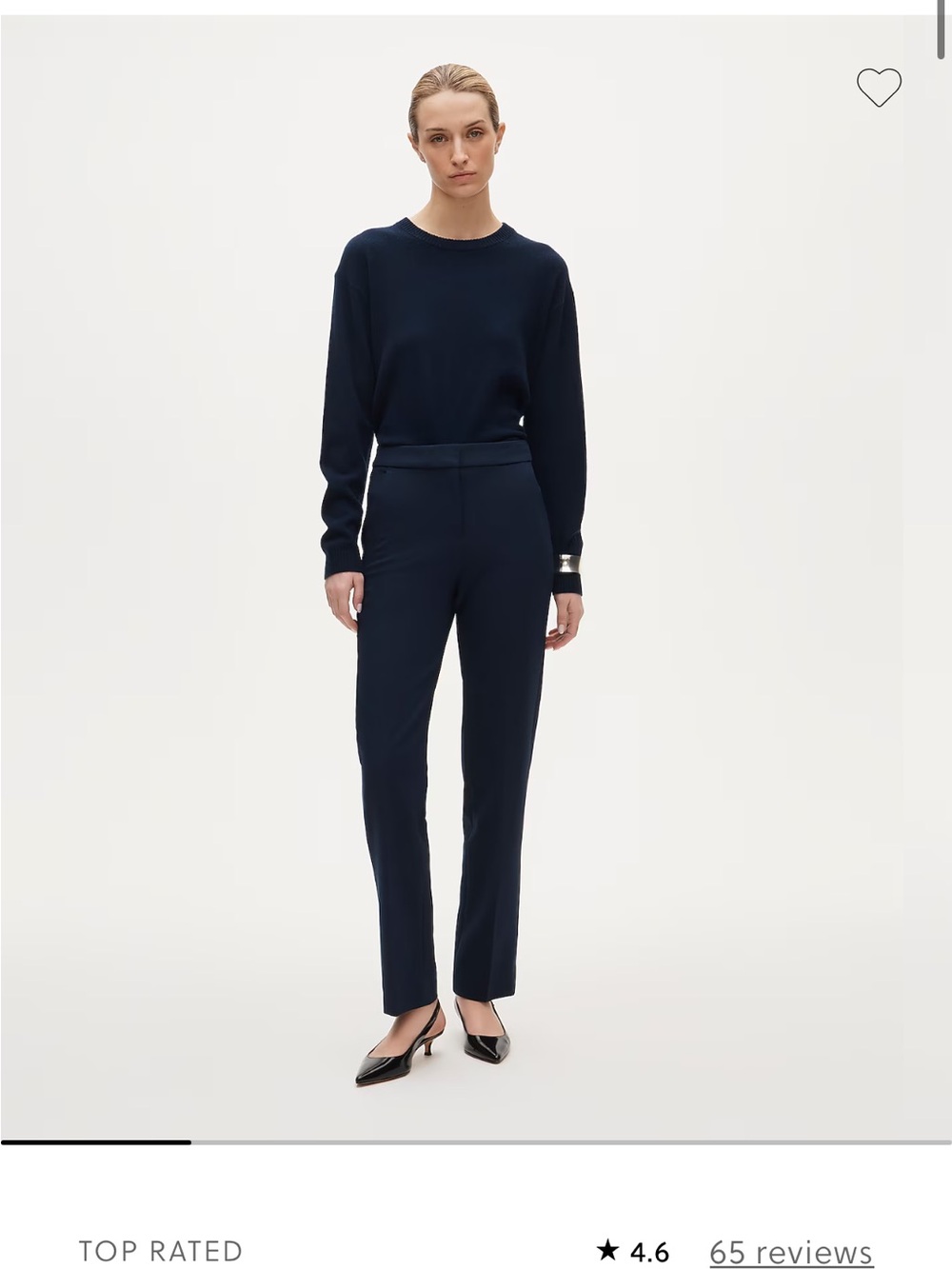 J. Crew Straight Leg Pants in Navy Blue